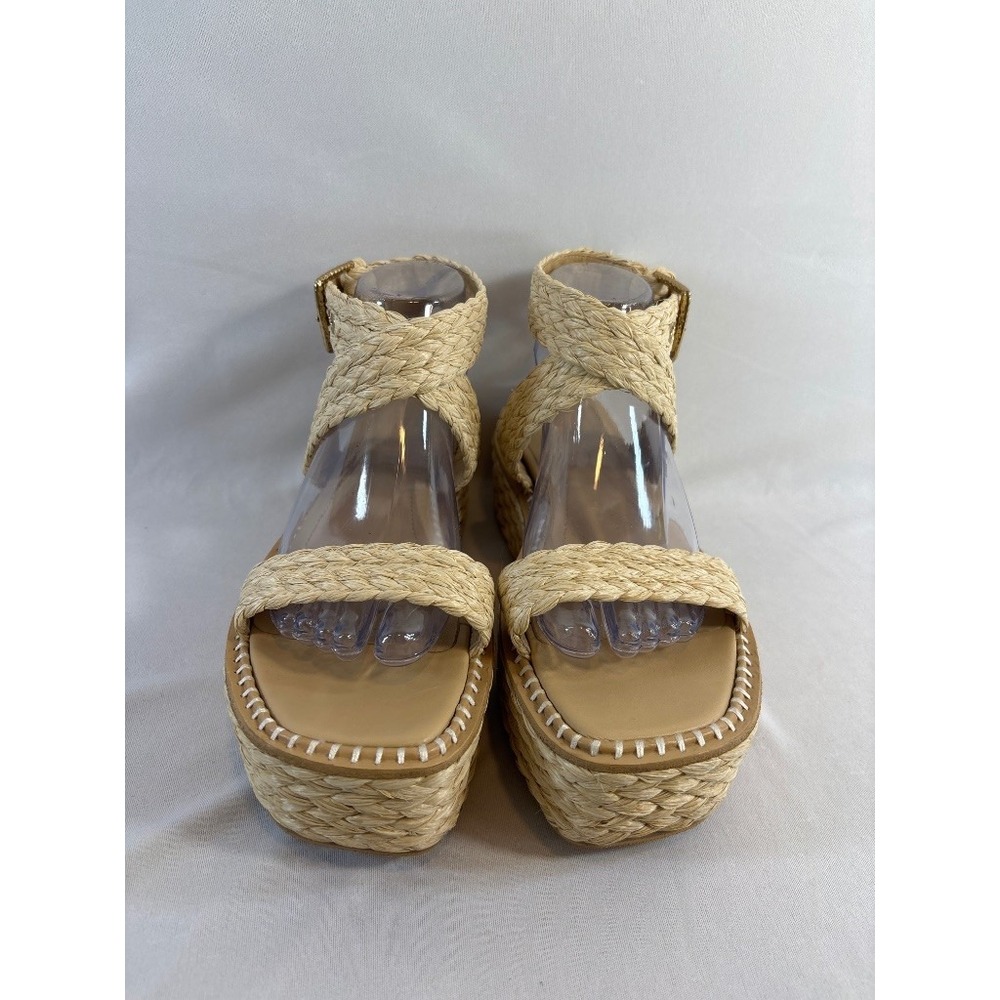 Ulla Johnson Raffia Espadrille Platform Sandals Ankle Strap Boho Women's 8.5 - Picture 2 of 8